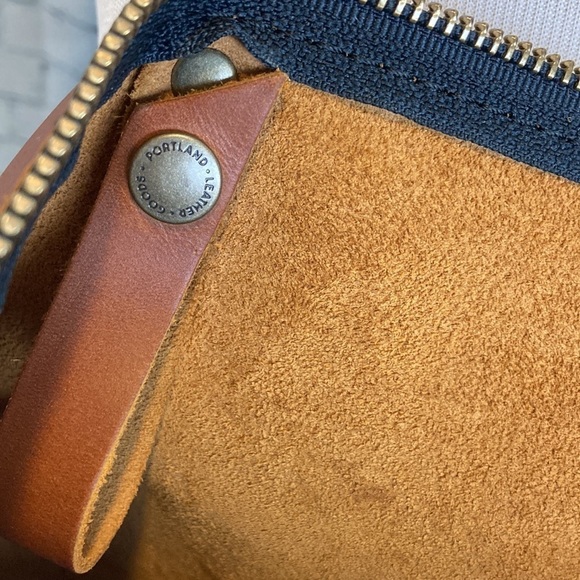 Portland Leather Goods Zip Top Tote Bag Leather Handbag Brown Medium Artisan - Picture 11 of 16